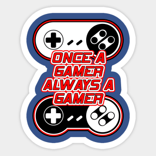 Retro Gamer Nerd Sticker